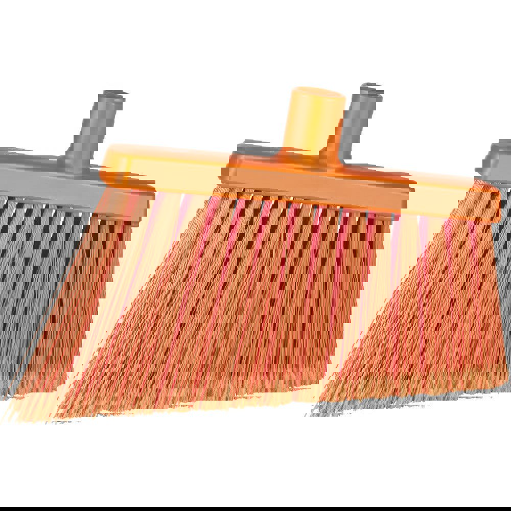 Angled Brooms; Handle Connection Type: Threaded ; Brush Width (Decimal Inch): 11.5 ; Brush Width: 11-1/2 (Inch); Bristle Material: Polyester ; Bristle Length (Inch): 5-1/2 ; Bristle Color: Orange