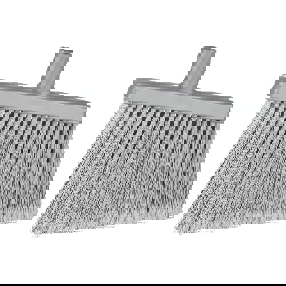 Angled Brooms; Handle Connection Type: Threaded ; Brush Width (Decimal Inch): 11.5 ; Brush Width: 11-1/2 (Inch); Bristle Material: Polyester ; Bristle Length (Inch): 5-1/3 ; Bristle Color: Gray