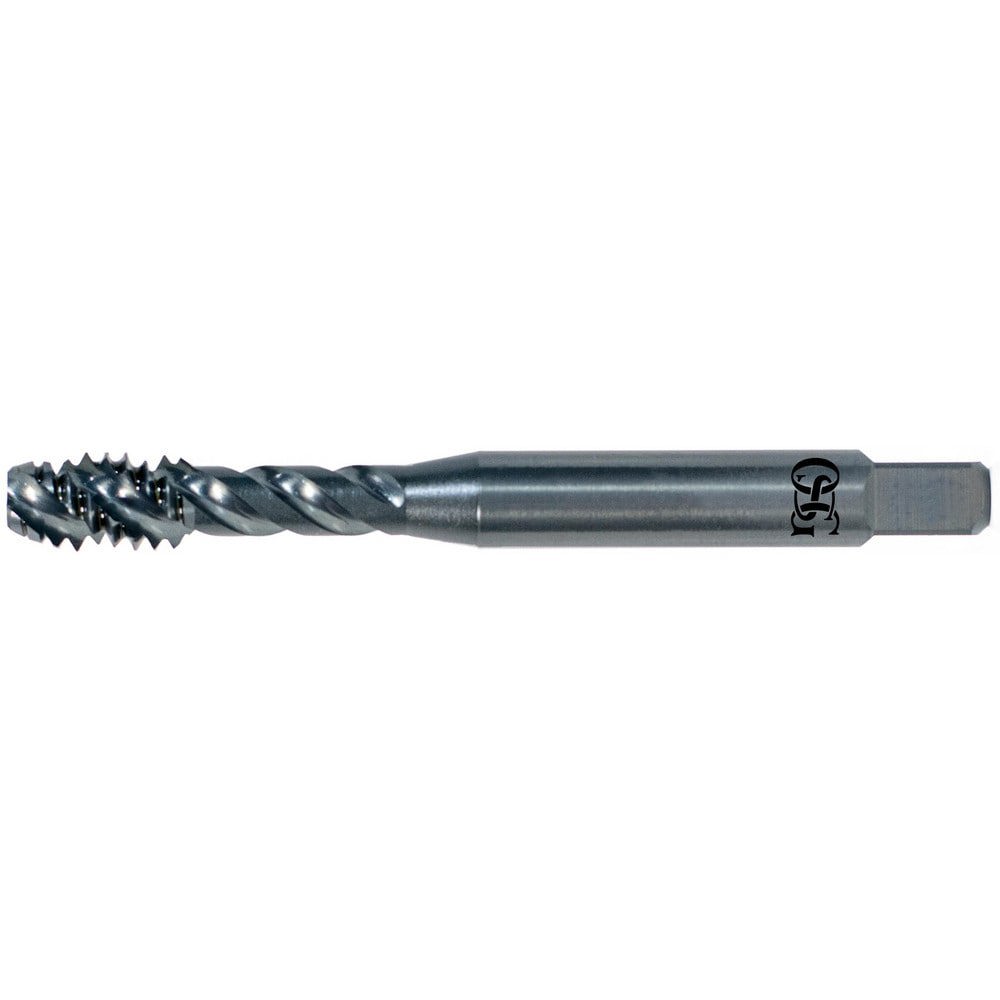 Spiral Flute Tap: #6-32 UNC, 3 Flutes, Modified Bottoming, Vanadium High Speed Steel, Bright/Uncoated
