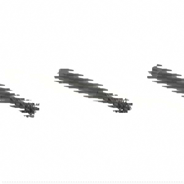 Spiral Flute Tap: #6-32, UNC, 3 Flute, Modified Bottoming Chamfer, 2B Class of Fit, Vanadium High-Speed Steel, Oxide Finish