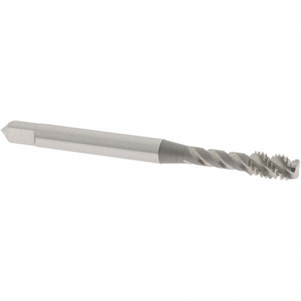 Spiral Flute Tap: UNF, 3 Flute, Modified Bottoming, Vanadium High-Speed Steel, Bright Finish
