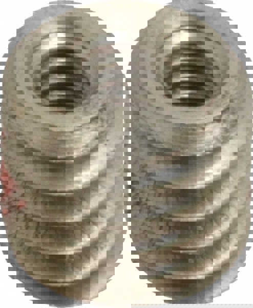 Thread Locking Insert: M4 x 0.7 Internal Thread, M8 x 1.25 External Thread, Metric Coarse, 0.296