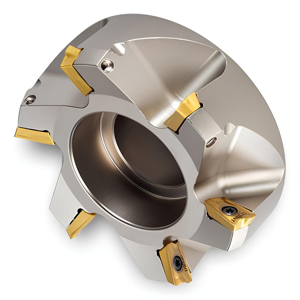 Indexable Chamfer & Angle Face Mills; Minimum Cutting Diameter (Decimal Inch): 4.0000 ; Minimum Cutting Diameter (Inch): 4 ; Maximum Cutting Diameter (mm): 110.49 ; Maximum Cutting Diameter (Decimal Inch): 4.3500