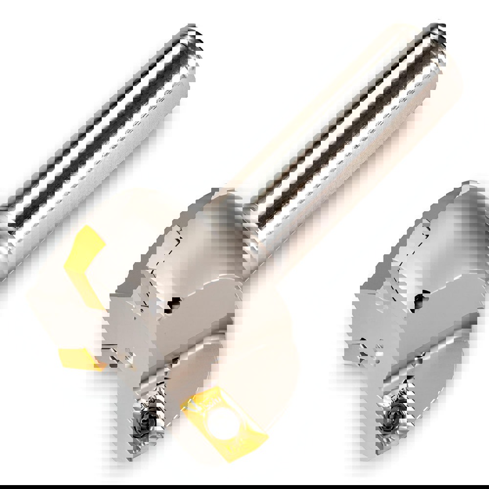 Indexable Chamfer & Angle End Mills; Minimum Cutting Diameter (Inch): 2 ; Minimum Cutting Diameter (Decimal Inch): 2.0000 ; Maximum Cutting Diameter (Decimal Inch): 2.1700 ; Lead Angle: 70 ; Maximum Depth of Cut (Decimal Inch): 0.1500