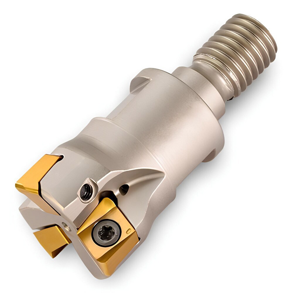 Indexable Square-Shoulder End Mills; Maximum Depth of Cut (mm): 8.13 ; Maximum Depth of Cut (Decimal Inch): 0.3200 ; Cutter Style: 1TJ1F ; Shank Type: Modular ; Insert Holding Method: Screw ; Maximum Ramping Angle: 0