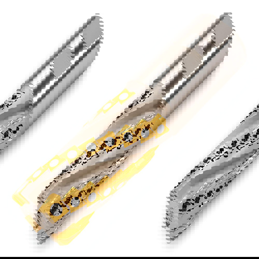 Indexable Square-Shoulder End Mills; Maximum Depth of Cut (mm): 108.25 ; Maximum Depth of Cut (Decimal Inch): 4.2620 ; Cutter Style: 2XJ3J ; Shank Type: Weldon Flat ; Shank Diameter (Decimal Inch): 2.0000 ; Shank Diameter (Inch): 2