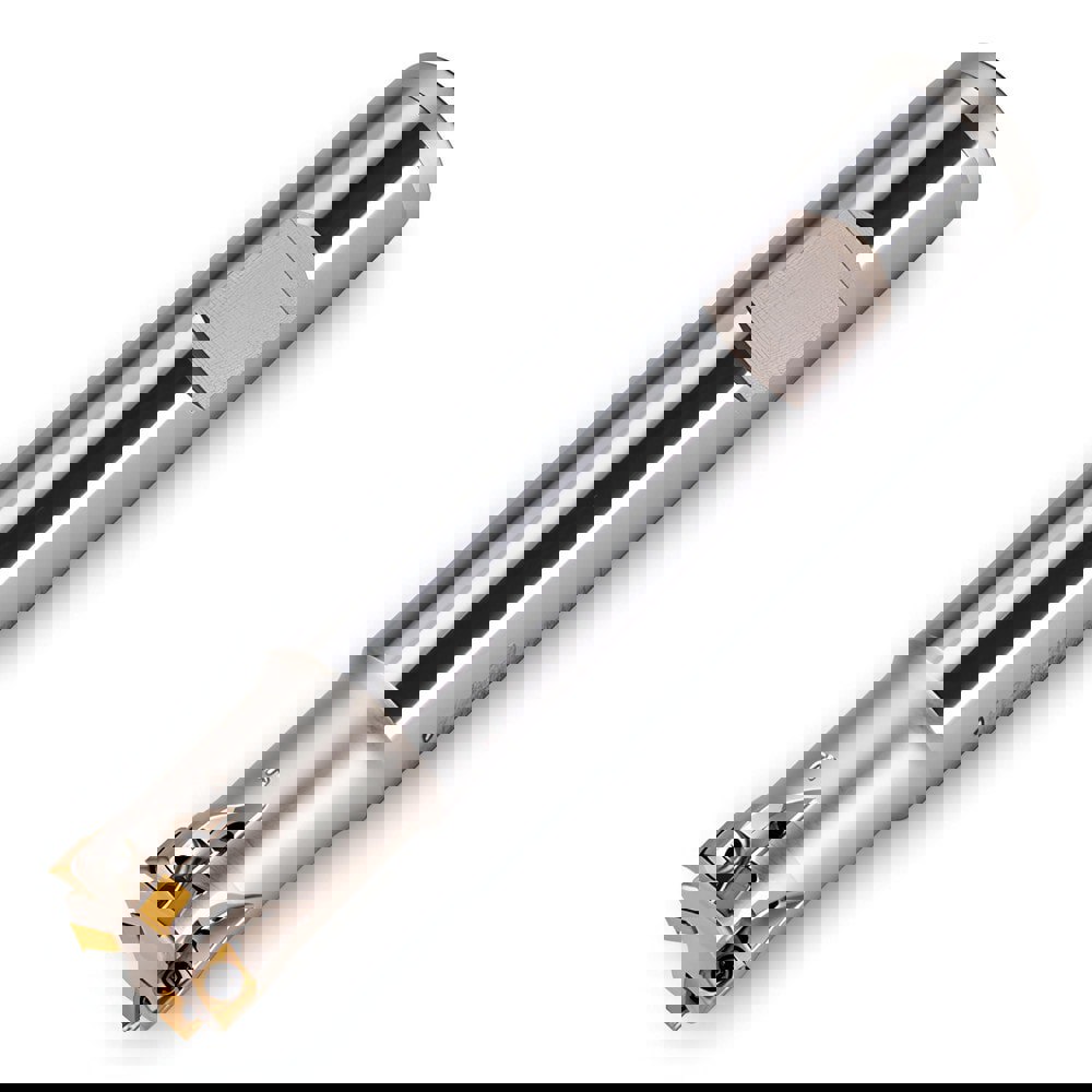 Indexable Square-Shoulder End Mills; Maximum Depth of Cut (Decimal Inch): 0.1400 ; Maximum Depth of Cut (Inch): 9/64 ; Cutter Style: 1TJ1B ; Shank Type: Weldon Flat ; Shank Diameter (Decimal Inch): 1.2500 ; Shank Diameter (Inch): 1-1/4
