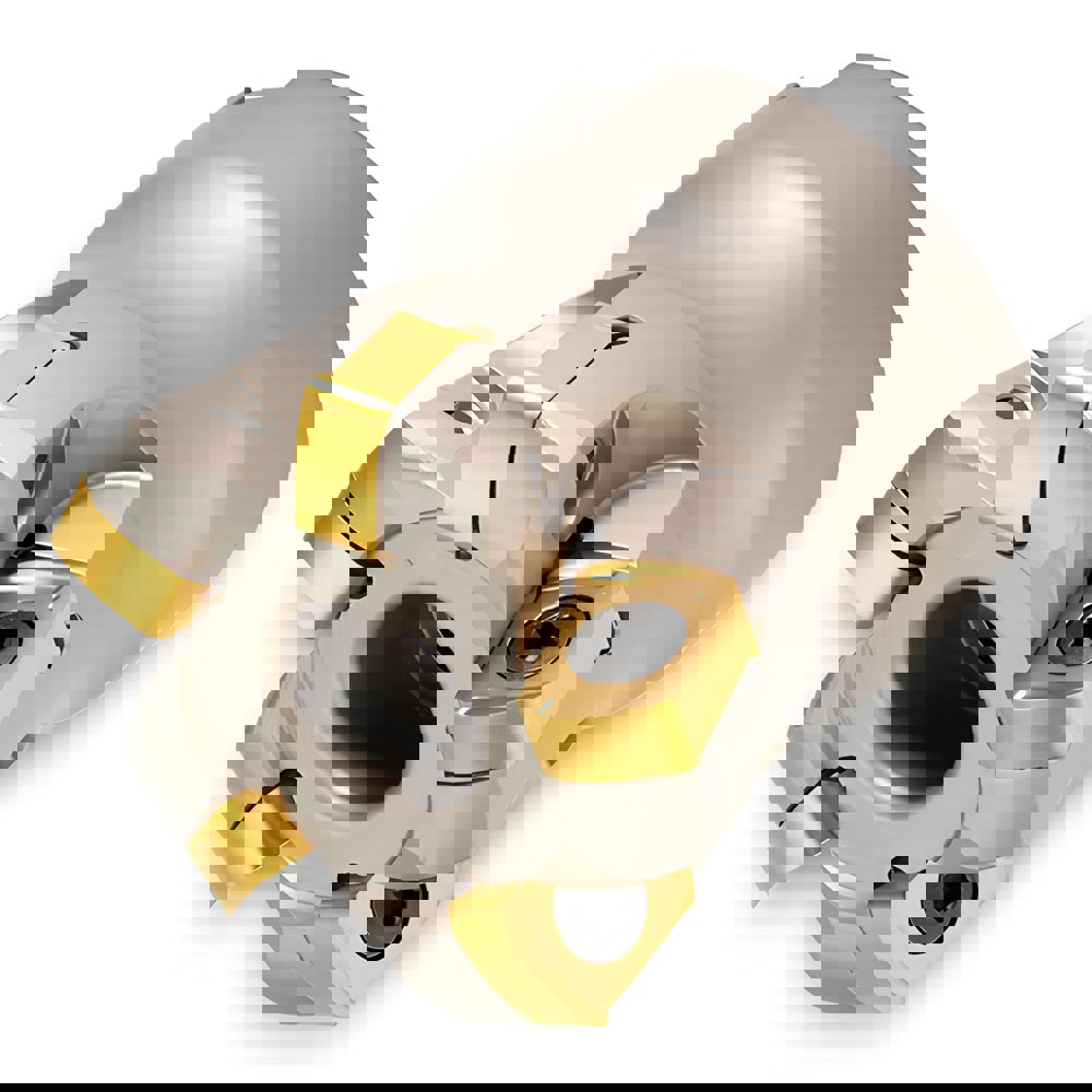 Indexable High-Feed Face Mill: 2.384 to 3