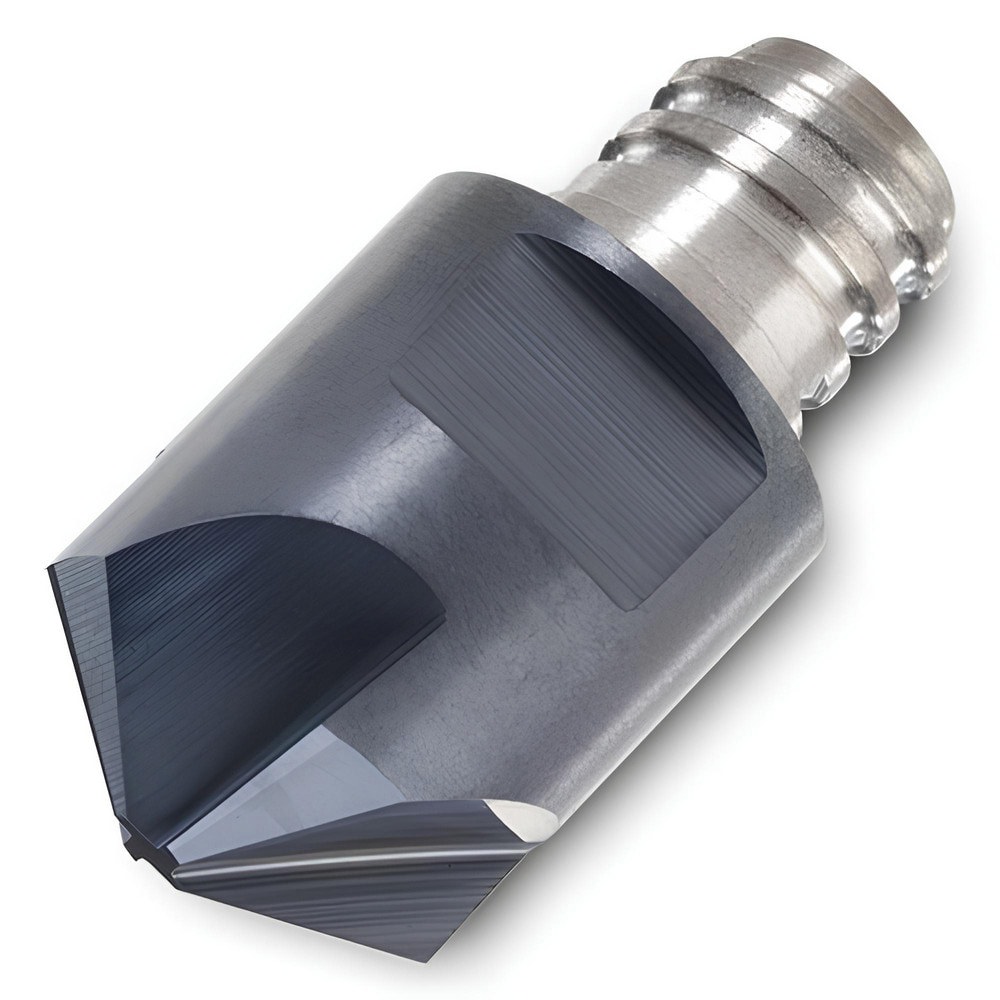 Corner Radius & Corner Chamfer End Mill Heads; Mill Diameter (mm): 10.00 ; Chamfer Width (mm): 5.000 ; Chamfer Angle: 30.000 ; Length of Cut (mm): 2.3000 ; Number Of Flutes: 4 ; Overall Length (mm): 13.0000