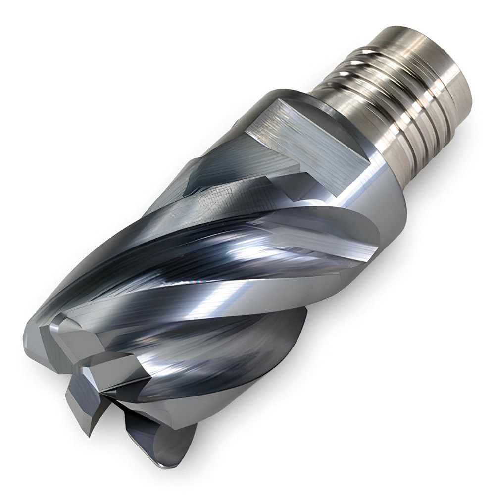 Corner Radius & Corner Chamfer End Mill Heads; Number Of Flutes: 5 ; Coating/Finish: TiAlN ; End Mill Material: Carbide ; Overall Length (Decimal Inch): 2.1650 ; Mill Diameter (Decimal Inch): 1.2500 ; Corner Radius (Decimal Inch): 0.1200
