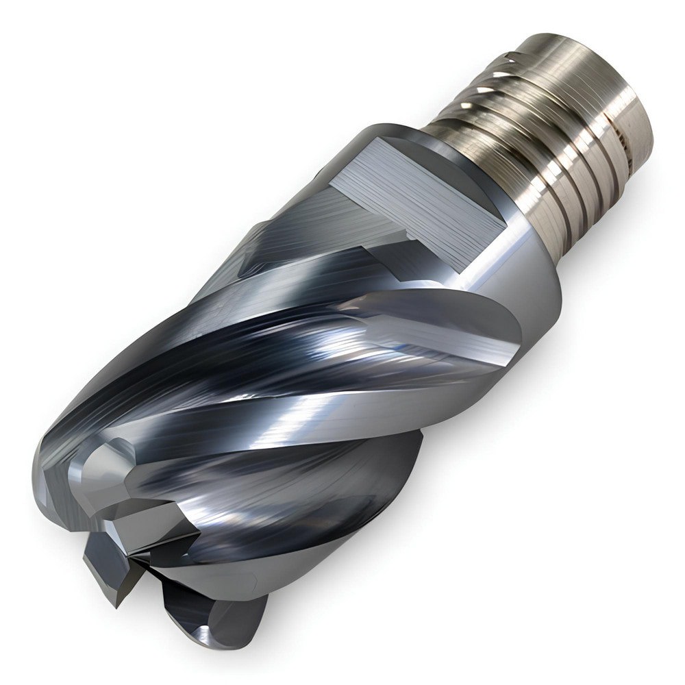 Corner Radius & Corner Chamfer End Mill Heads; Number Of Flutes: 5 ; Coating/Finish: TiAlN ; End Mill Material: Carbide ; Overall Length (Decimal Inch): 2.1650 ; Mill Diameter (Decimal Inch): 1.2500 ; Corner Radius (Decimal Inch): 0.2500