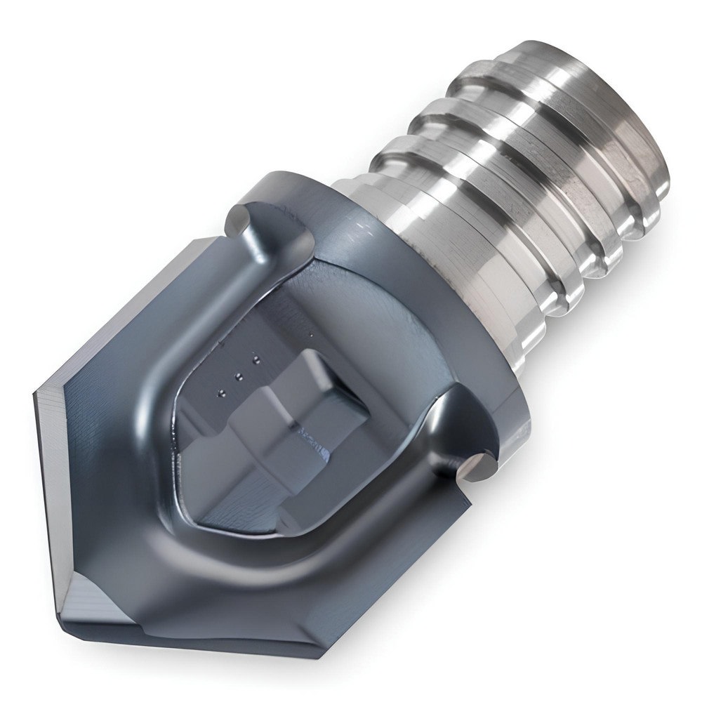 Corner Radius & Corner Chamfer End Mill Heads; Chamfer Width (Decimal Inch): 0.313 ; Chamfer Angle: 50.000 ; Number Of Flutes: 2 ; Coating/Finish: TiAlN ; End Mill Material: Carbide ; Overall Length (Decimal Inch): 0.7480