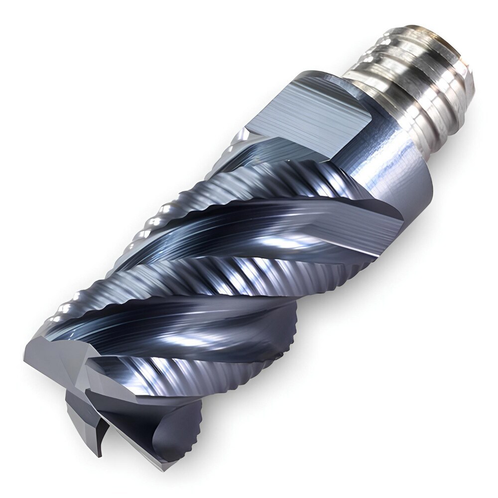 Corner Radius & Corner Chamfer End Mill Heads; Number Of Flutes: 6 ; Coating/Finish: TiAlN ; End Mill Material: Carbide ; Overall Length (Decimal Inch): 1.6140 ; Mill Diameter (Decimal Inch): 0.7500 ; Corner Radius (Decimal Inch): 0.0160