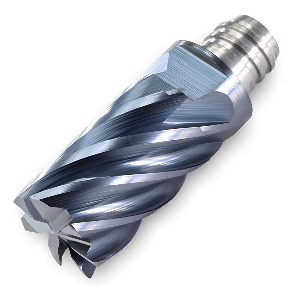 Corner Radius & Corner Chamfer End Mill Heads; Number Of Flutes: 7 ; Coating/Finish: TiAlN ; End Mill Material: Carbide ; Overall Length (Decimal Inch): 0.7090 ; Mill Diameter (Decimal Inch): 0.3120 ; Corner Radius (Decimal Inch): 0.0150