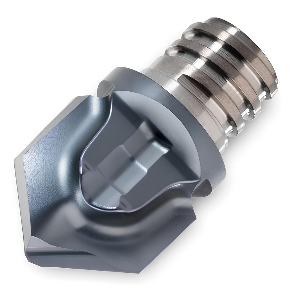 Corner Radius & Corner Chamfer End Mill Heads; Chamfer Width (Decimal Inch): 0.250 ; Chamfer Angle: 50.000 ; Number Of Flutes: 2 ; Coating/Finish: TiAlN ; End Mill Material: Carbide ; Overall Length (Decimal Inch): 0.5800
