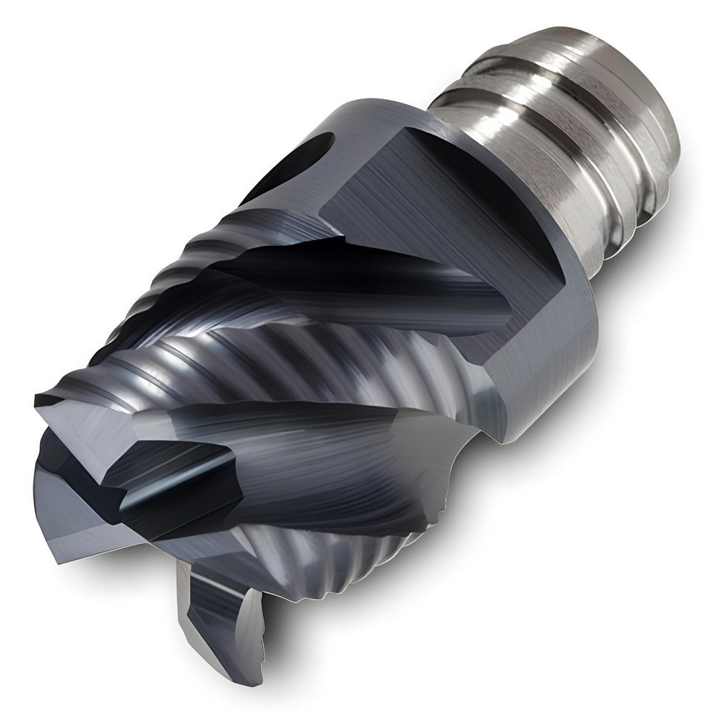 Corner Radius & Corner Chamfer End Mill Heads; Number Of Flutes: 6 ; Coating/Finish: TiAlN ; End Mill Material: Carbide ; Overall Length (Decimal Inch): 1.4570 ; Mill Diameter (Decimal Inch): 1.0000 ; Corner Radius (Decimal Inch): 0.0200