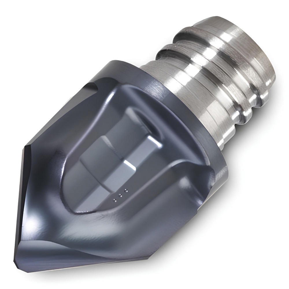 Corner Radius & Corner Chamfer End Mill Heads; Chamfer Width (Decimal Inch): 0.250 ; Chamfer Angle: 40.000 ; Number Of Flutes: 2 ; Coating/Finish: TiAlN ; End Mill Material: Carbide ; Overall Length (Decimal Inch): 0.6100