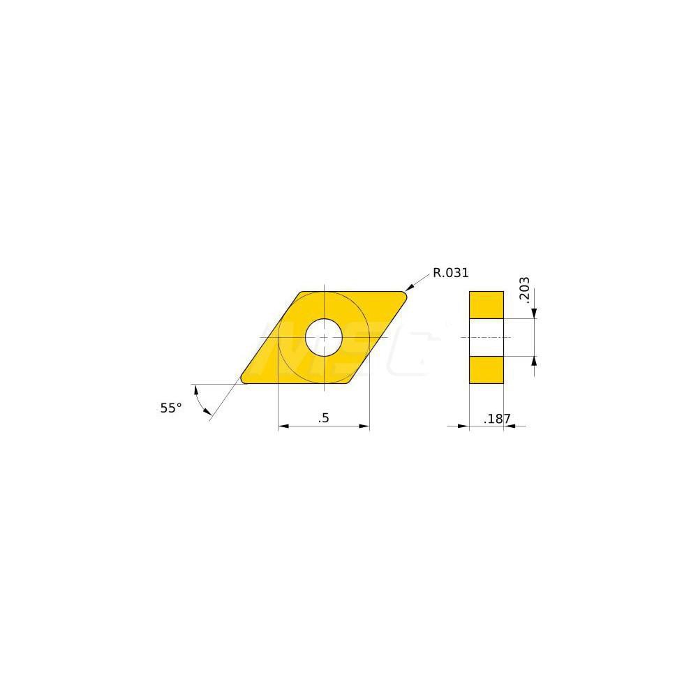 Turning Insert: DNMA432UC 5105, Solid Ca