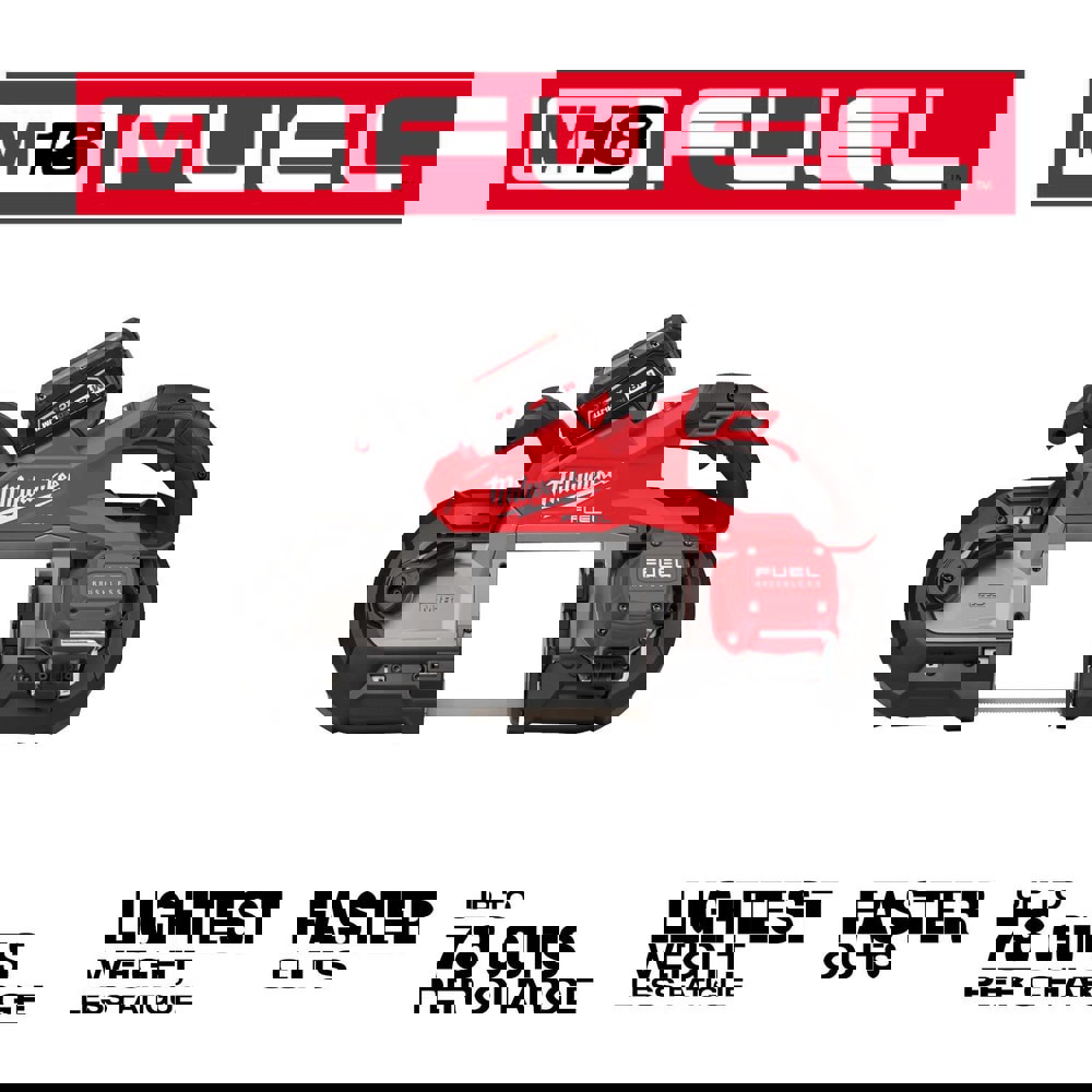 Cordless Portable Bandsaws; Voltage: 18.00V ; Maximum Depth of Cut (Decimal Inch): 5 ; Low Speed (SFPM): 0 ; Cutting Capacity - Round: 5 in ; Cutting Capacity - Rectangular: 5 in ; Number Of Speeds: Variable Speed