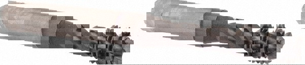 Spiral Flute Tap: 1/4-28, UNF, 3 Flute, Modified Bottoming Chamfer, 3B Class of Fit, Vanadium High-Speed Steel, TiCN Finish