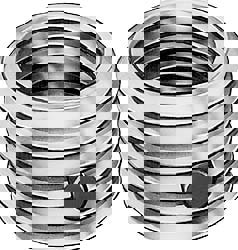 Thread Locking Insert: M14 x 2 Internal Thread, 7/8-9 External Thread, Metric Coarse, 11/16