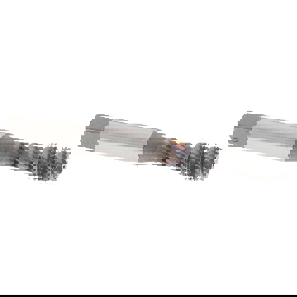 Spiral Flute Tap: 5/16-24, UNF, 3 Flute, Modified Bottoming Chamfer, 3B Class of Fit, Vanadium High-Speed Steel, TiCN Finish