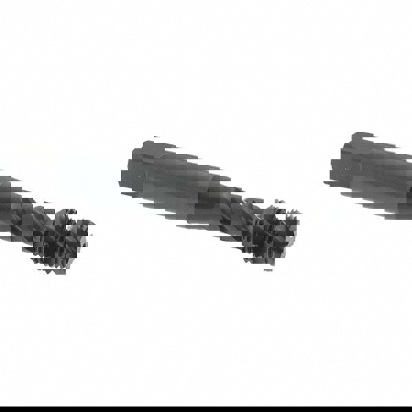 Spiral Flute Tap: 3/8-24, UNF, 3 Flute, Modified Bottoming Chamfer, 3B Class of Fit, Vanadium High-Speed Steel, Oxide Finish