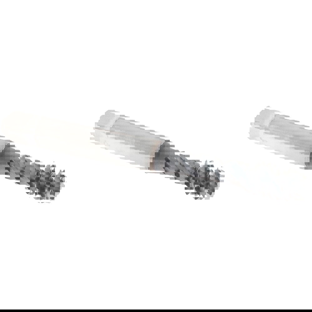 Spiral Flute Tap: 1/4-20, UNC, 3 Flute, Modified Bottoming Chamfer, 1B Class of Fit, Vanadium High-Speed Steel, TiCN Finish