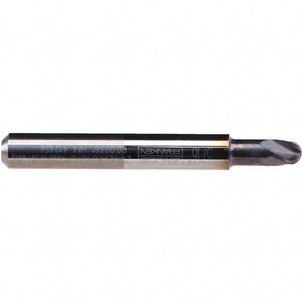Ball End Mill: 4 Flute, Solid Carbide