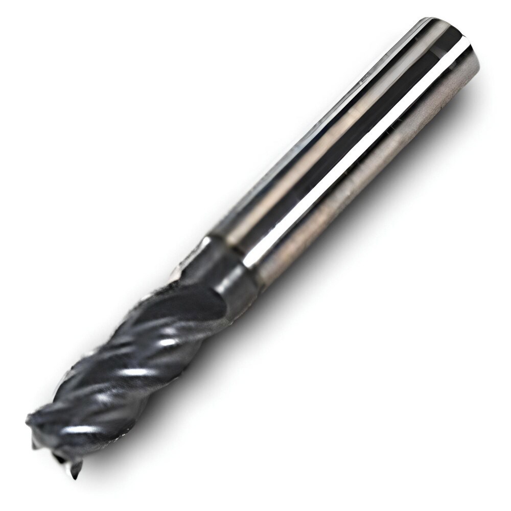 Corner Chamfer End Mill: 20 mm Dia, 20 mm LOC, 4 Flutes, 15.24 mm Chamfer Width, Solid Carbide