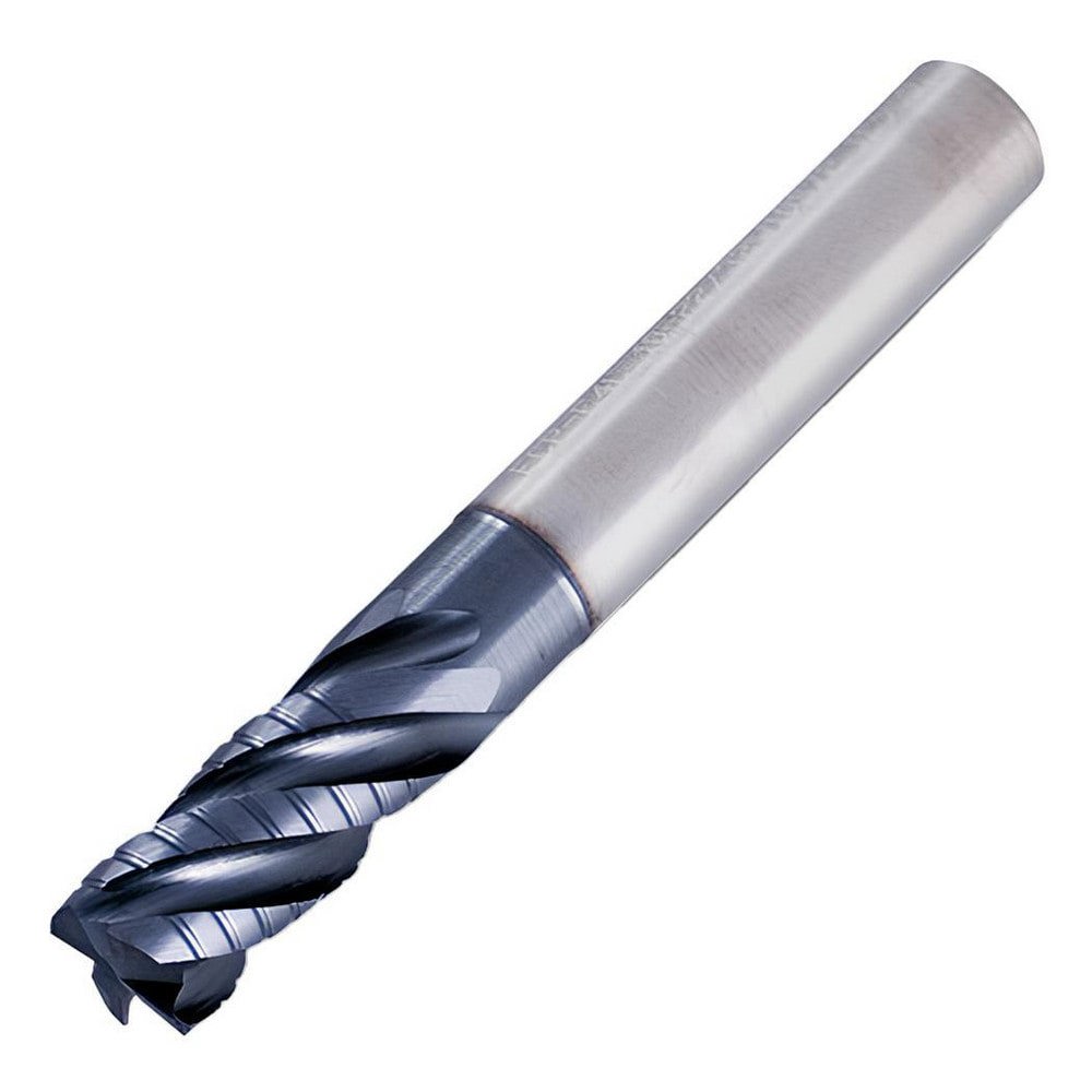 Corner Chamfer End Mill: 14 mm Dia, 30 mm LOC, 4 Flutes, 12.7 mm Chamfer Width, Solid Carbide