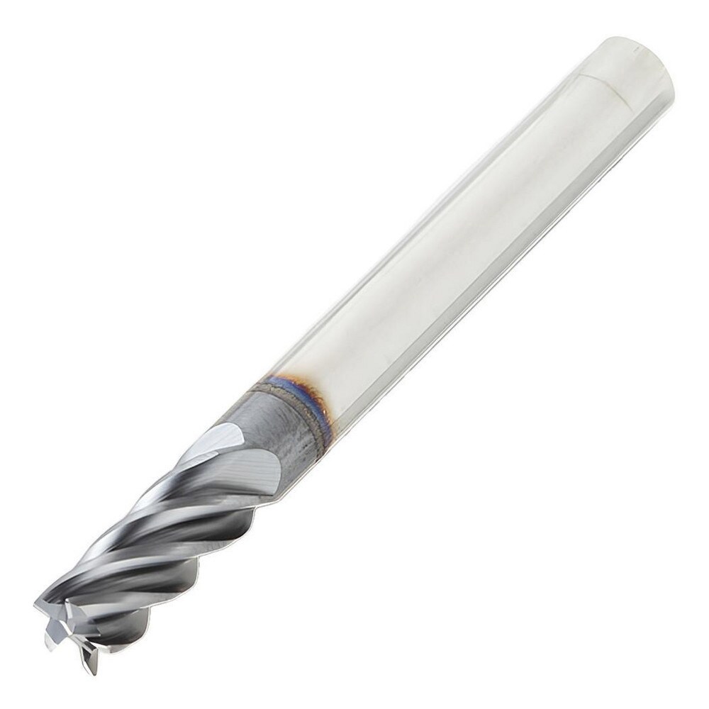 Corner Chamfer End Mill: 4 mm Dia, 9 mm LOC, 5 Flutes, 3.81 mm Chamfer Width, Solid Carbide