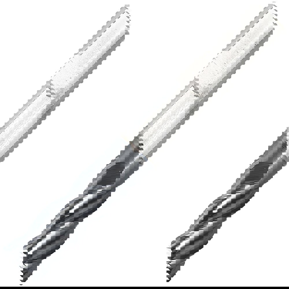 Corner Radius End Mill: 12 mm Dia, 24 mm LOC, 0.6 mm Radius, 4 Flutes, Solid Carbide