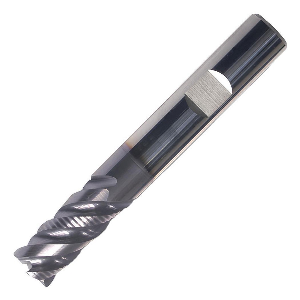 Corner Chamfer End Mill: 14 mm Dia, 30 mm LOC, 4 Flutes, 10.16 mm Chamfer Width, Solid Carbide