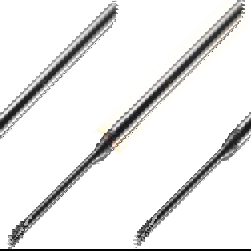 Helical Flute Thread Mills; Material: Solid Carbide ; Thread Size (mm): M4x0.7 ; Thread Type: Metric ; Shank Diameter (Decimal Inch): 0.2500 ; Shank Type: Cylindrical ; Cutting Diameter (Decimal Inch): 0.1220