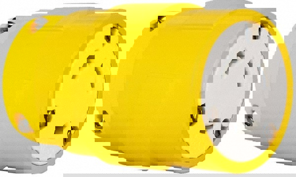 Straight Blade Connector: Industrial, L5-30, 125VAC, Yellow