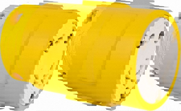 Straight Blade Connector: Industrial, L7-30, 277VAC, Yellow