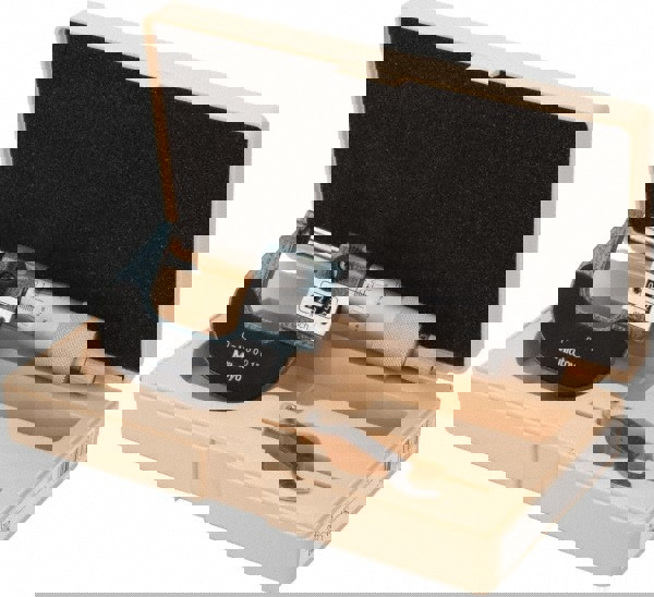 1 Inch Max Measurement, 0.0001 Inch Graduation, Spherical Face Micrometer