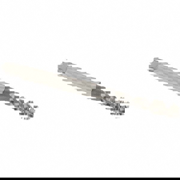 Spiral Flute Tap: #8-32, UNC, 2 Flute, Modified Bottoming Chamfer, 3B Class of Fit, Vanadium High-Speed Steel, Bright/Uncoated Finish