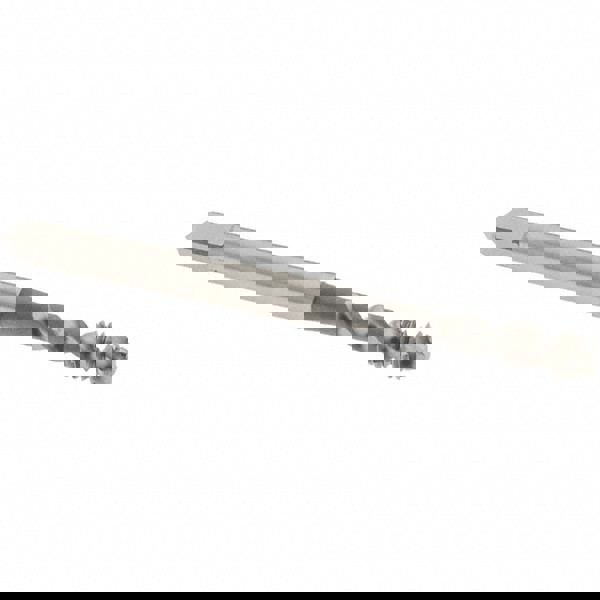 Spiral Flute Tap: #8-32, UNC, 2 Flute, Modified Bottoming Chamfer, 2B Class of Fit, Vanadium High-Speed Steel, Bright/Uncoated Finish