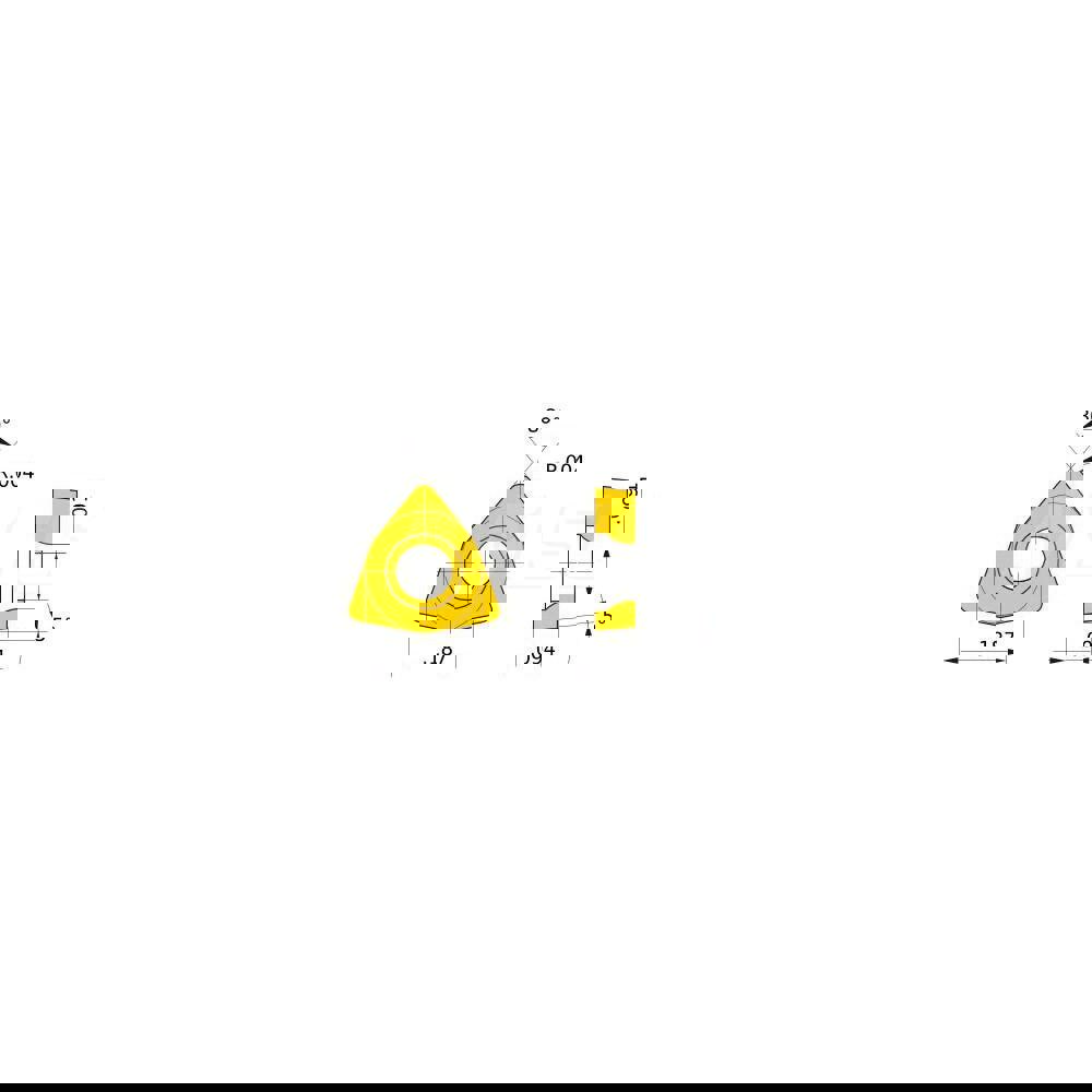 Turning Insert: WBGTL30201L-F VP15TF, Solid Carbide
