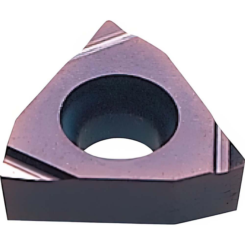 Turning Inserts; ANSI Insert Code: WBGT1.51.50.5 ; ISO Insert Code: WBGTL30202 ; Relief Angle: 5 ; Insert Style: WBGT ; Corner Radius (mm): 0.20 ; Corner Radius (Decimal Inch): 0.0079