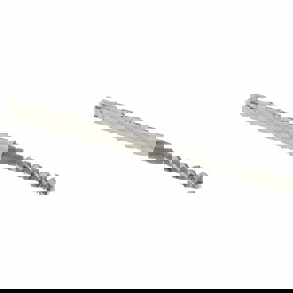 Spiral Flute Tap: M3x0.5, Metric Coarse, 2 Flute, Modified Bottoming Chamfer, 6H Class of Fit, Vanadium High-Speed Steel, Bright/Uncoated Finish