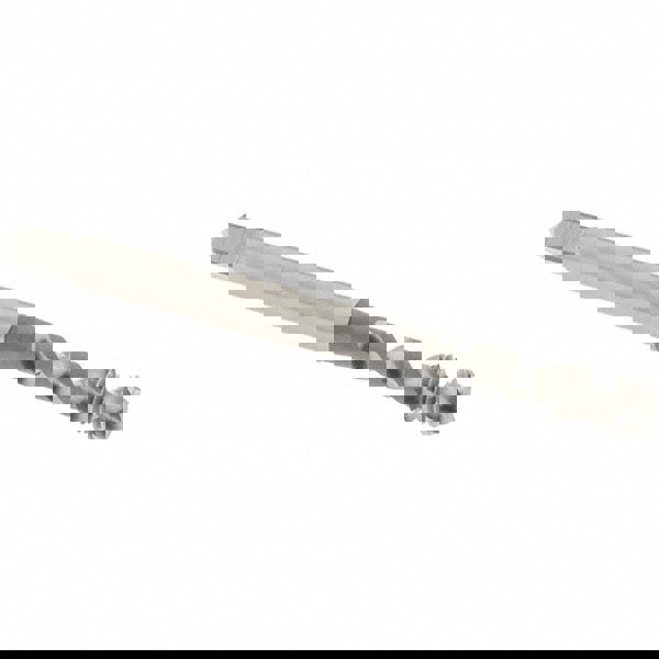 Spiral Flute Tap: M5x0.8, Metric Coarse, 2 Flute, Modified Bottoming Chamfer, 4H Class of Fit, Vanadium High-Speed Steel, Bright/Uncoated Finish