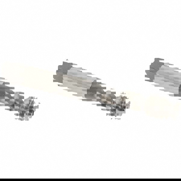 Spiral Flute Tap: M8x1.25, Metric Coarse, 2 Flute, Modified Bottoming Chamfer, 6H Class of Fit, Vanadium High-Speed Steel, Bright/Uncoated Finish