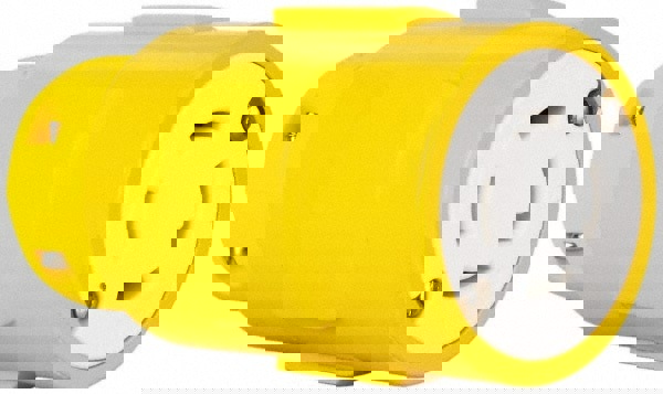 Straight Blade Connector: Industrial, L14-30, Yellow