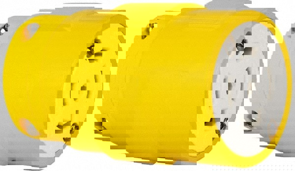 Straight Blade Connector: Industrial, L22-30, Yellow