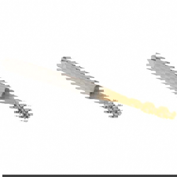 Spiral Flute Tap: #4-40, UNC, 2 Flute, Bottoming Chamfer, 2B Class of Fit, High-Speed Steel, TiN Finish