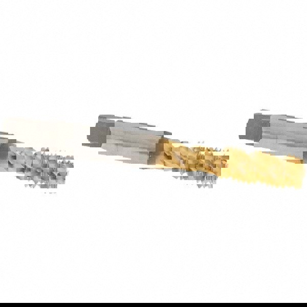 Spiral Flute Tap: 5/16-24, UNF, 3 Flute, Bottoming Chamfer, 2B Class of Fit, High-Speed Steel, TiN Finish