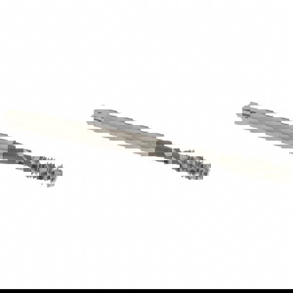 Spiral Flute Tap: #6-40 UNF, 2 Flutes, Bottoming, 2B Class of Fit, High Speed Steel, Bright/Uncoated